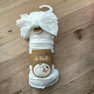 2 piece head wrap and swaddle set